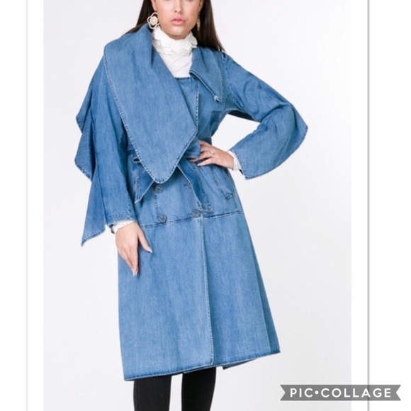 Blu Trends Jackets & Blazers - SALE!! HP!!! Denim Midi Coat
